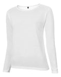 Women's White Long Sleeve T-Shirt