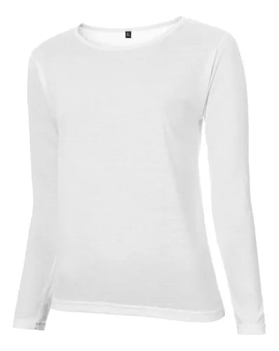 Women's White Long Sleeve T-Shirt